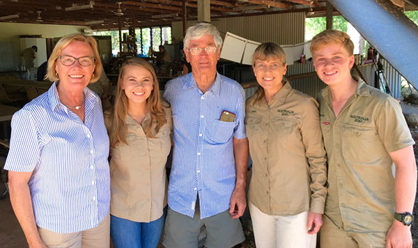 Irwins with two guests.