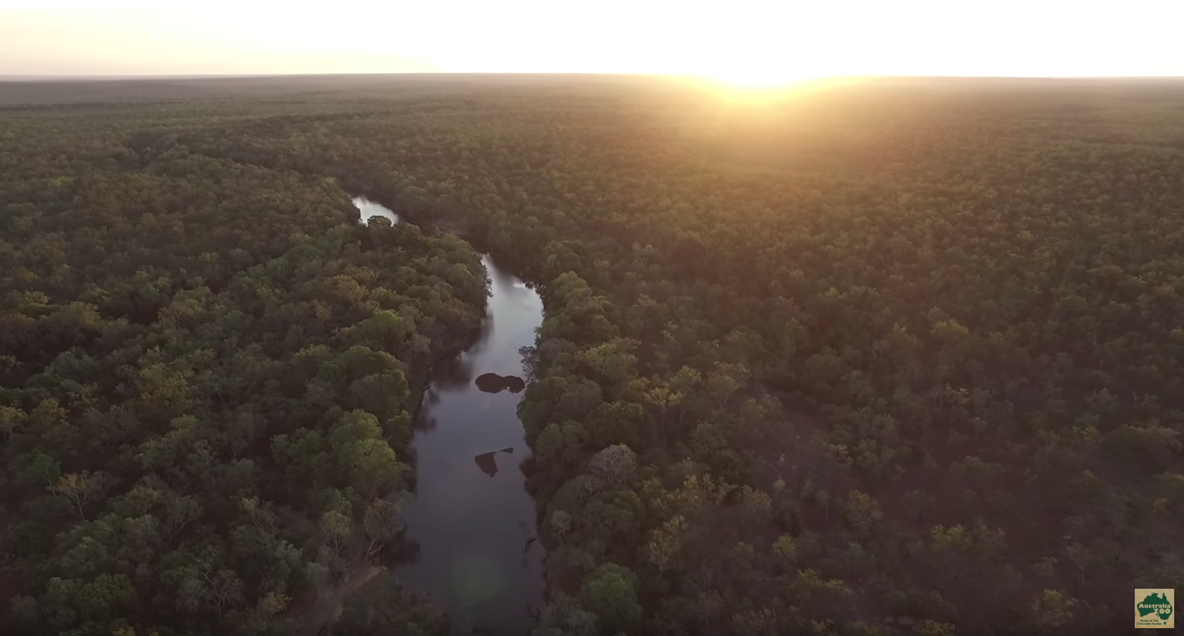 Birds-eye-view of Steve Irwin Reserve.